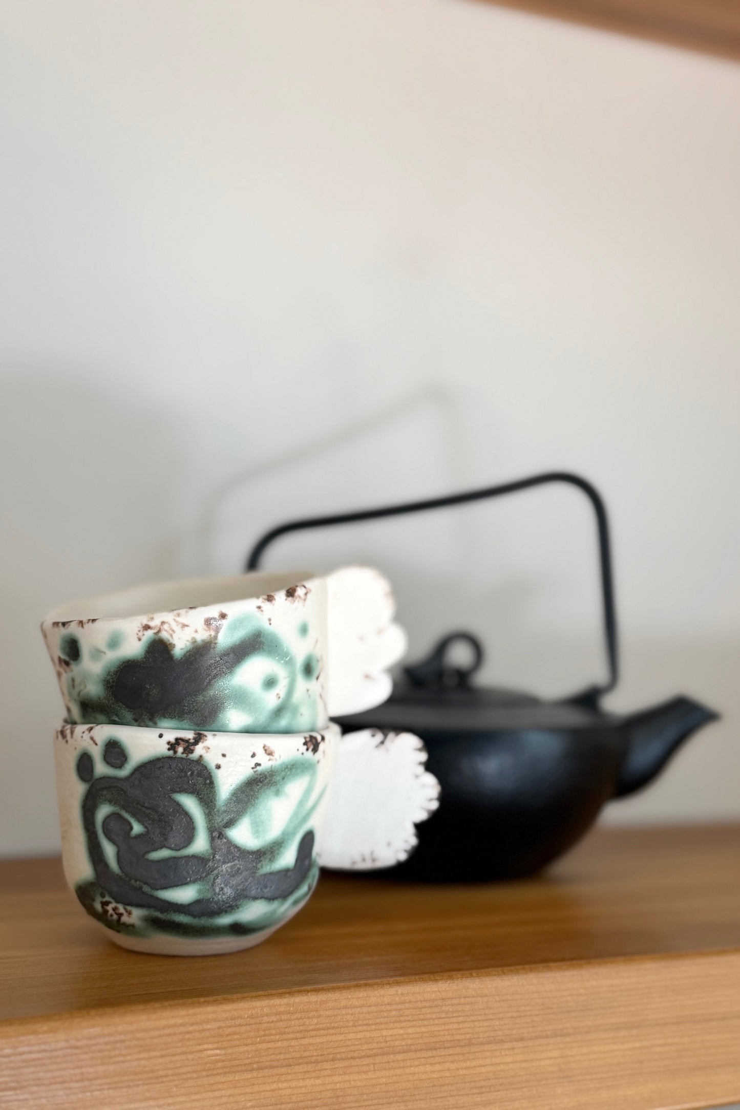 Green Swirl Wing Cup