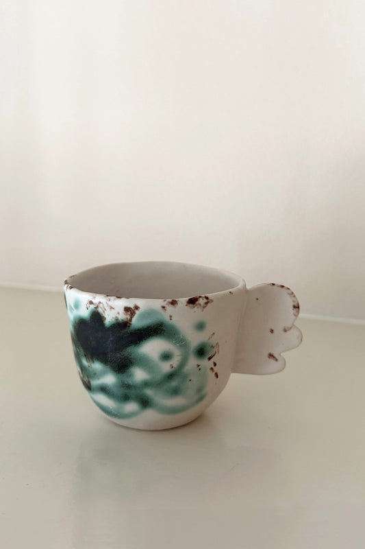 Green Swirl Wing Cup